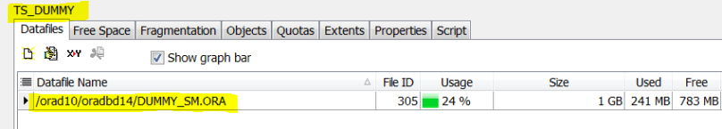 dummy after re-location