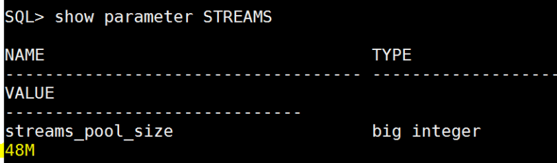 show parameter streams