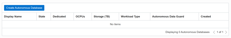 Steps to Create your Oracle Cloud ATP – Geodata Master
