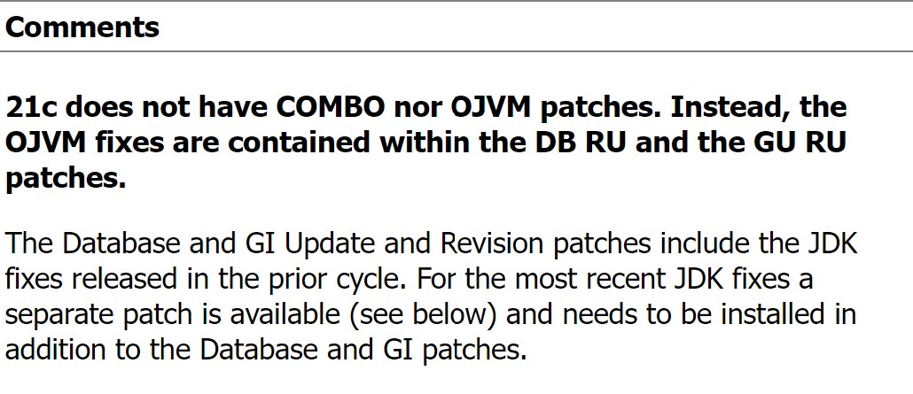 Patching Oracle 21c database – October 2021 CPU [21.4.0.0.211019 ...
